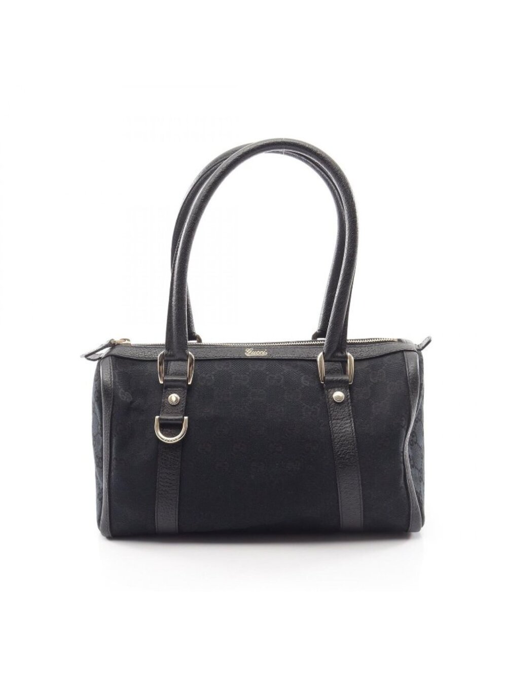 Gucci Handbag Abbey GG Canvas Black Mini Boston